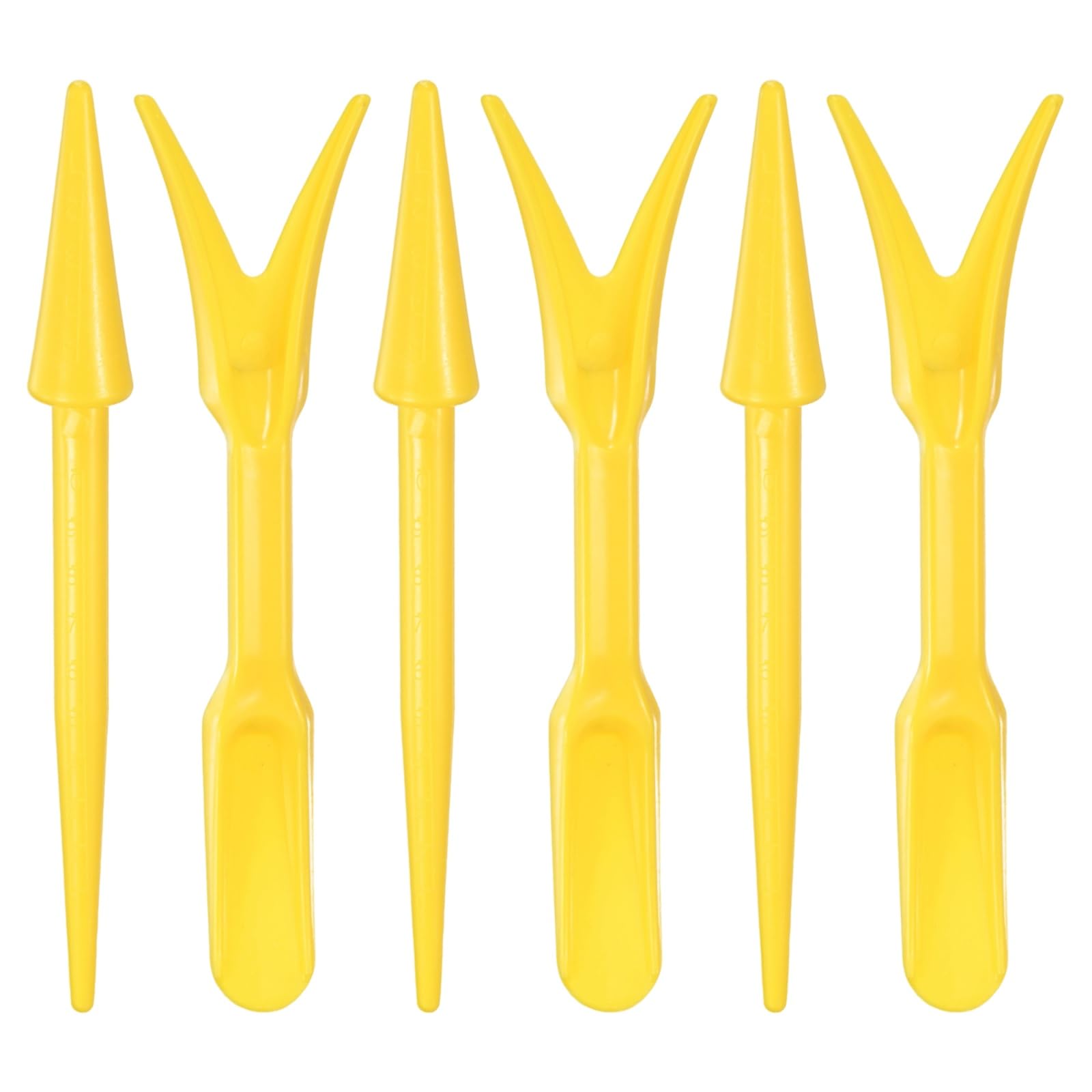 M METERXITY 12-Pack Mini Succulent Transplant Tool Plastic, Yellow