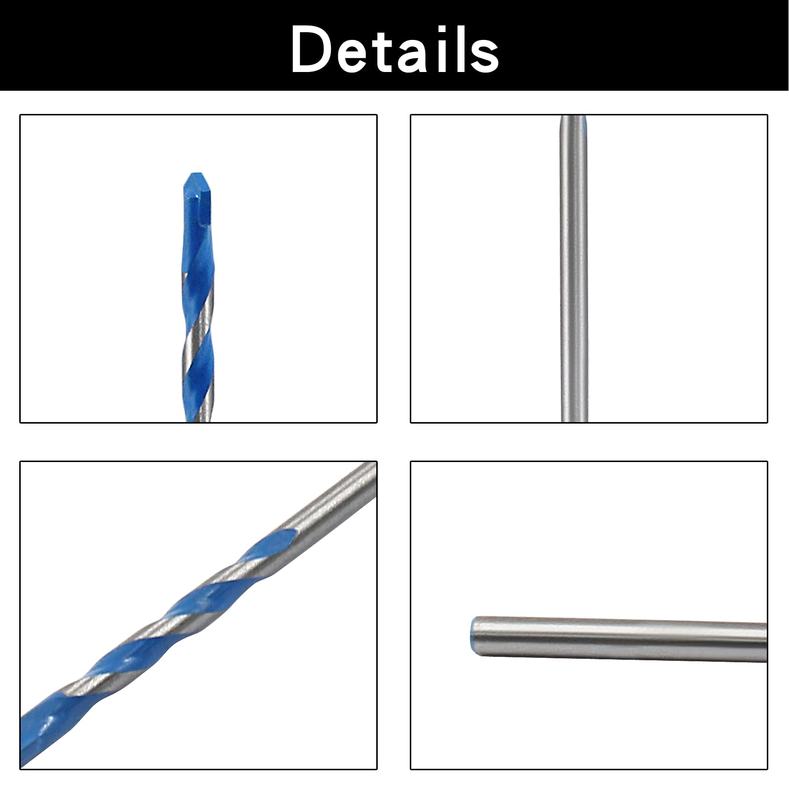 Masonry Drill Bits - 10 Pack, 4mm -4