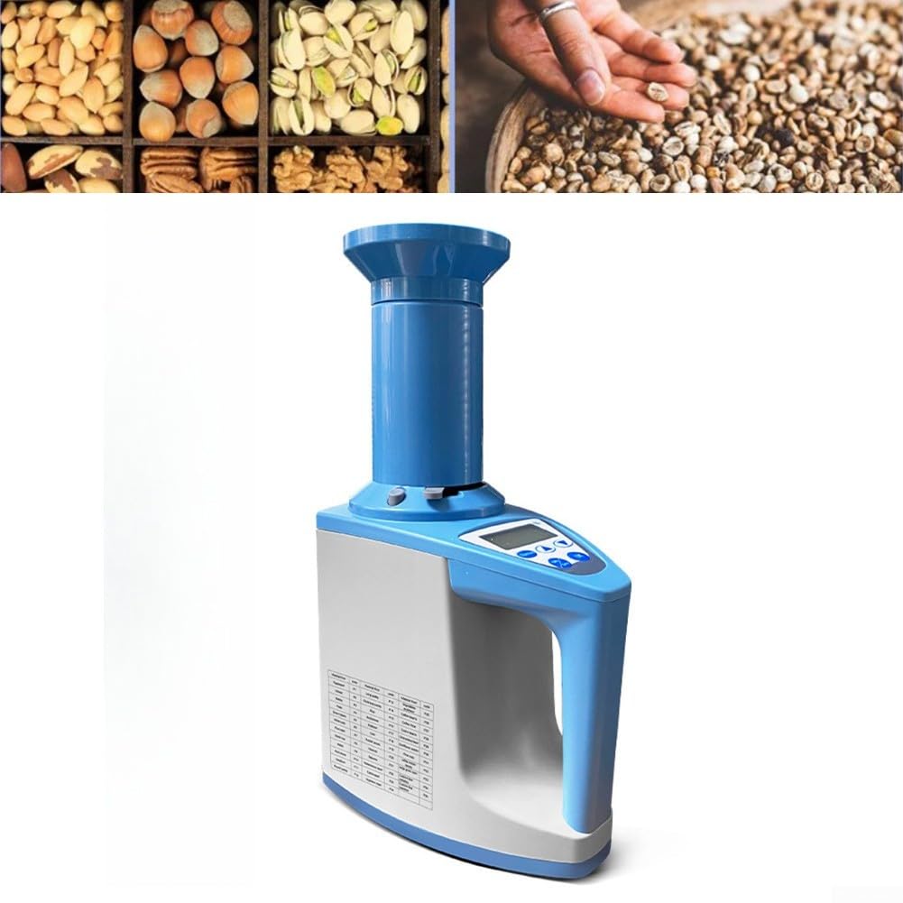 Medidor de humedad de grano con panel táctil inteligente y detección rápida 2s para pruebas de alimentación de cebada de maíz de arroz (35 tipos)