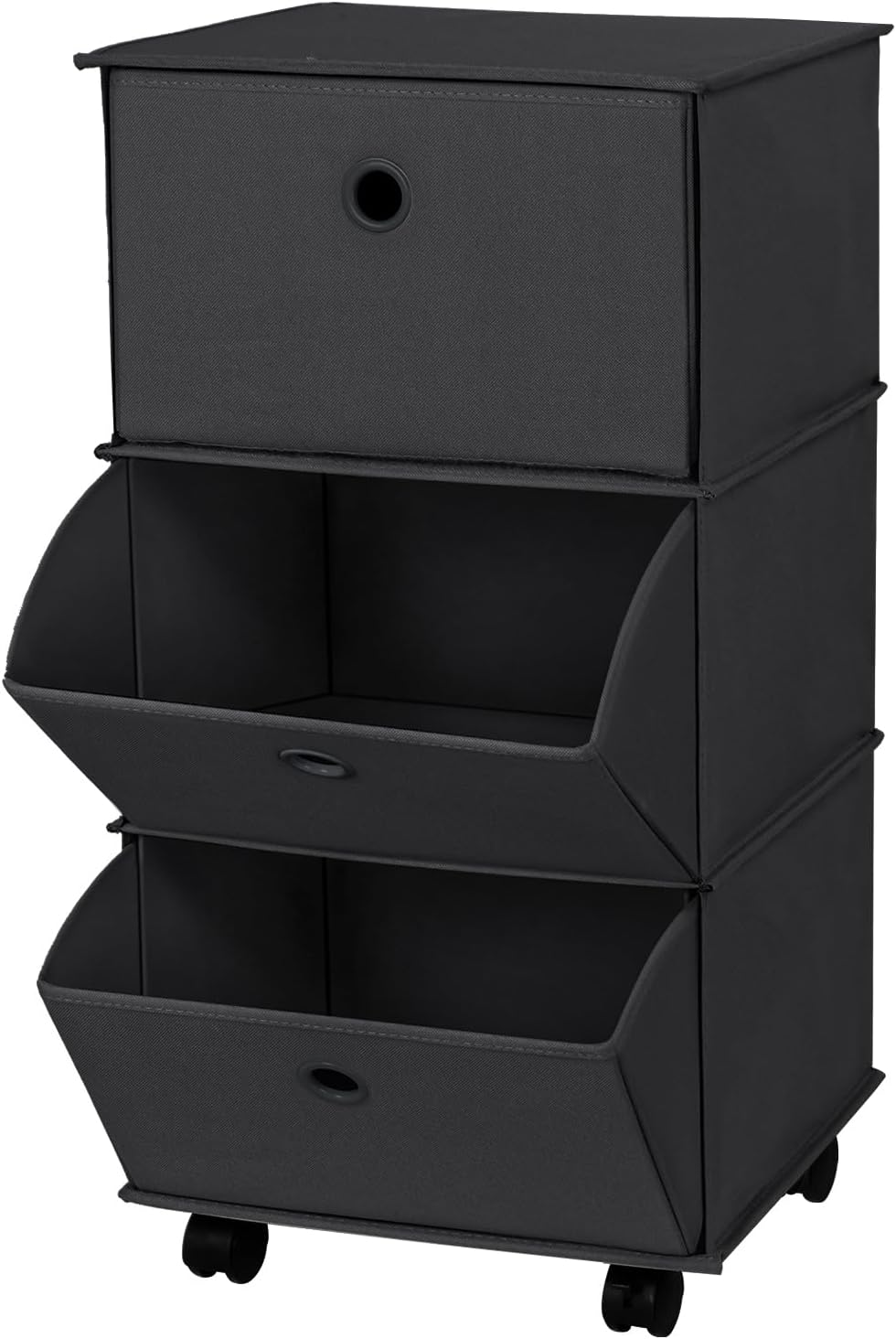 JOMOLA Rolling 3 Drawer Closet Organizers and Storage, Portable Closet