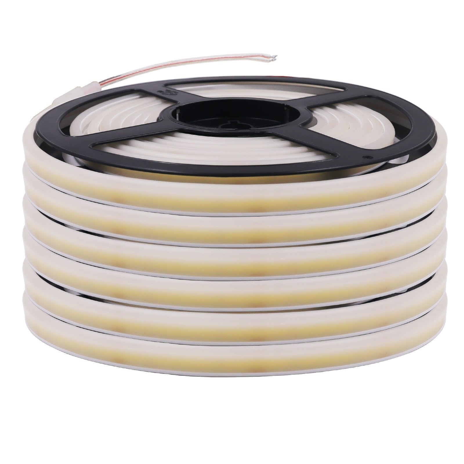 Neonowa taśma LED 12 V/24 V DC COB, wodoodporność IP67, długość 0,5 m - 20 m, mleczna biel, miękki blask do dekoracji (ciepła biel, DC 12 V 4 m)