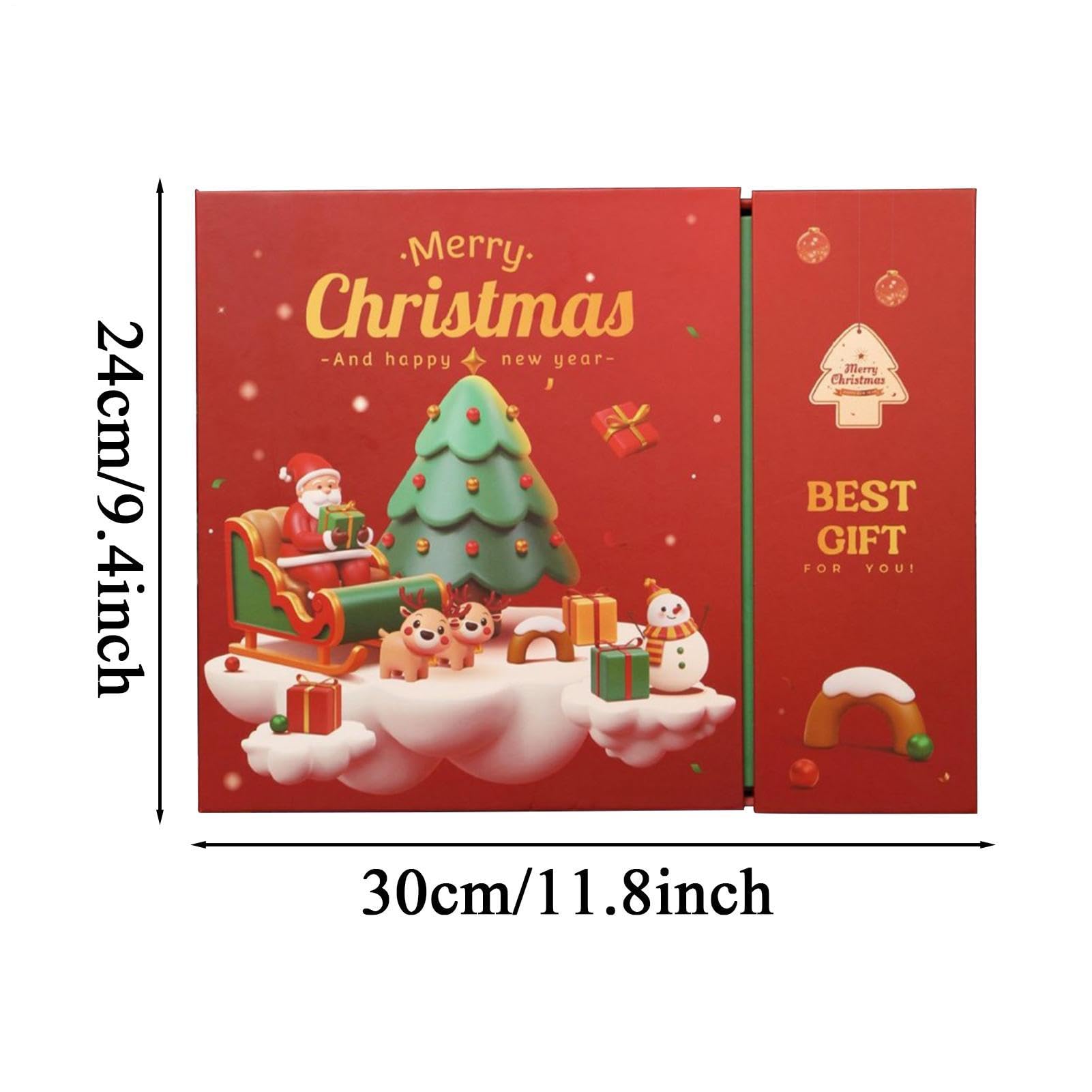Scatola Avvento Natalizio Forniture Calendario 'Avvento Ricaricabile 24