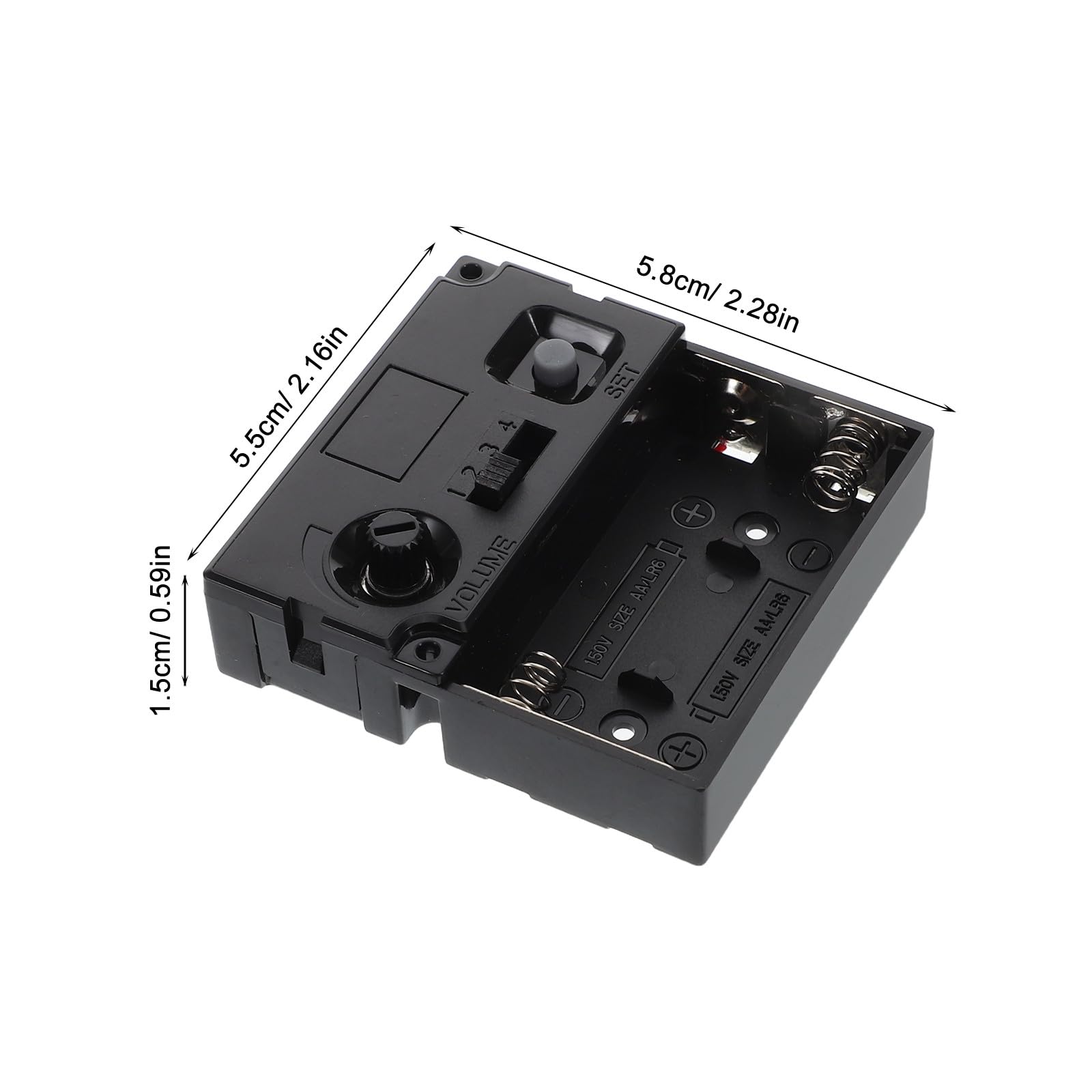 Kisangel Mecanismo de Reloj de Péndulo Caja de Música y Altavoz, Kit de Repuesto para Reparación de Relojes de Pared, Movimiento de Campana Musical Sonido Ajustable para Bricolaje