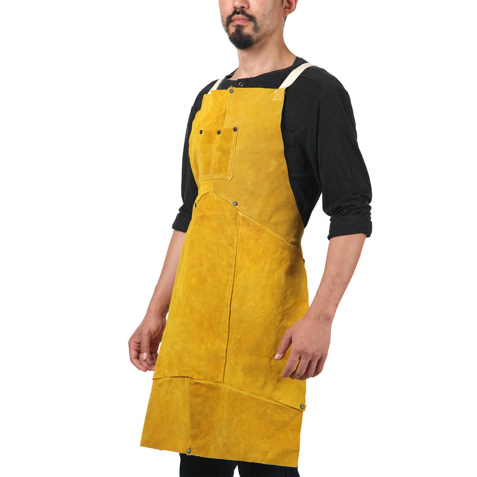Tablier En Cuir Ignifuge Pour Soudure Et Travail Du Métal