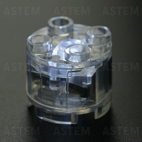 Miniatura 6 de ASTEM Kit de accesorios de ladrillos iluminados de color blanco claro, paquete de ladrillos de luz LED transparente clásico de 2 x 2, 6 piezas de