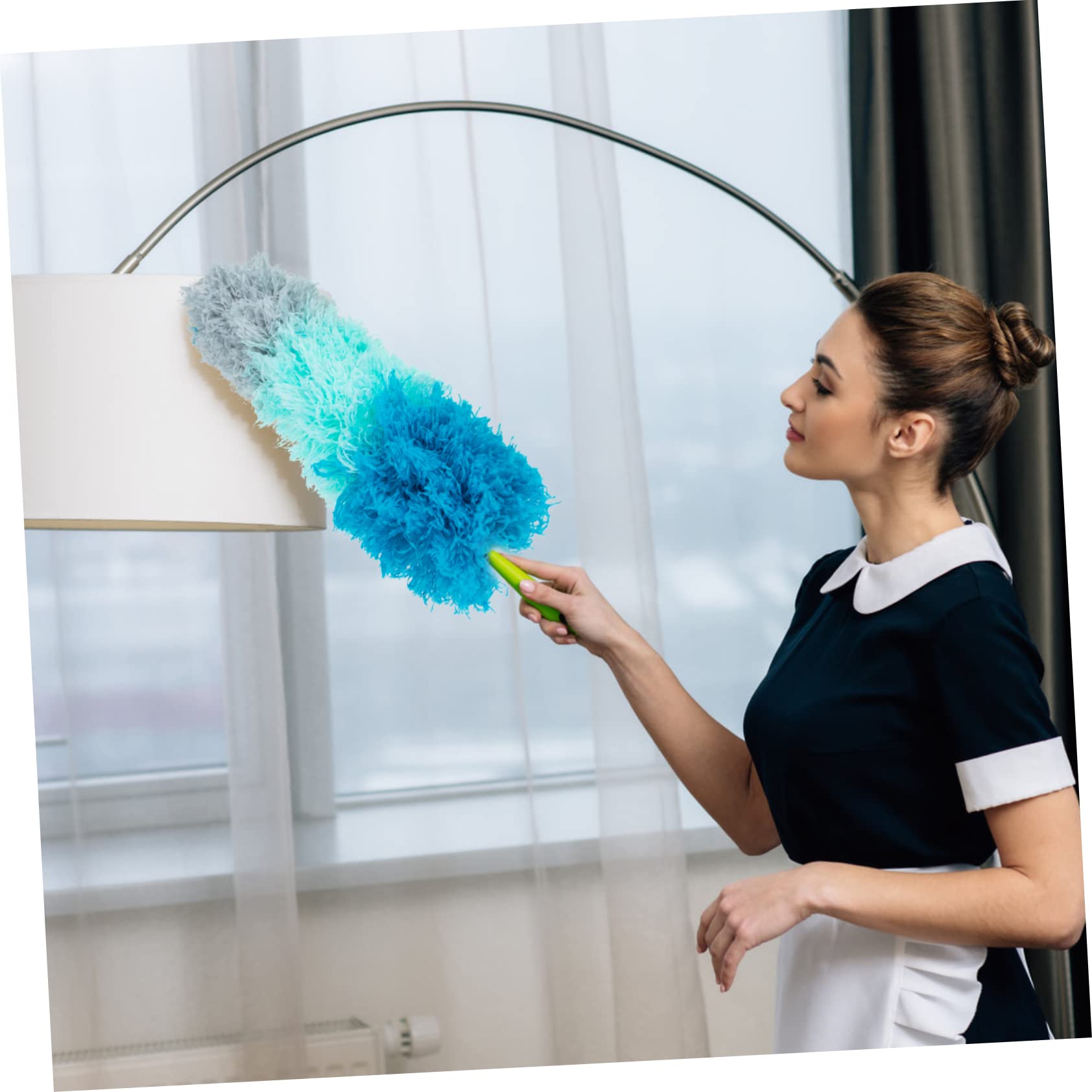 FOMIYES Multipurpose Cleaning Brush Set Telescopic Handle Household Dust Cleaner Ash Sweeping Tool for Easy Cleaning