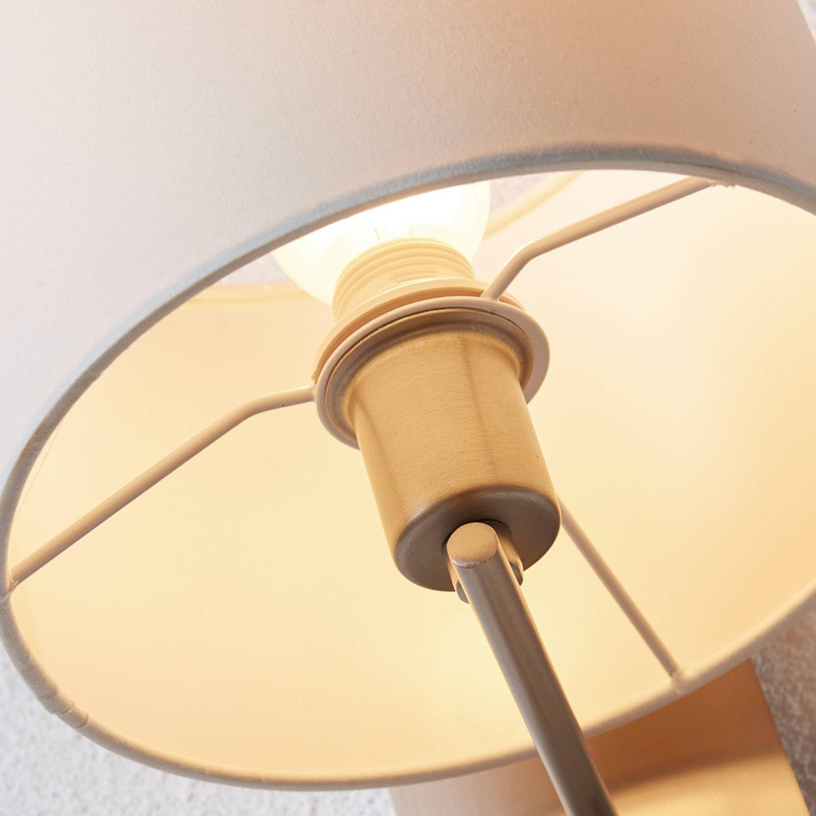 Lindby Wandleuchte, Wandlampe Innen Florens (Modern) in Alu aus Textil (1 flammig E14) - Wandleuchten Wandstrahler Wandbeleuchtung Schlafzimmer/Wohnzimmer Wohnzimmerleuchte