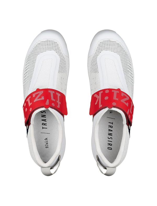 Fizik Unisex-Adult Transiro Hydra Aeroweave Carbon Triathlon Shoe, White/Red-Blue, 6-6.5 by Fizik - Image 3