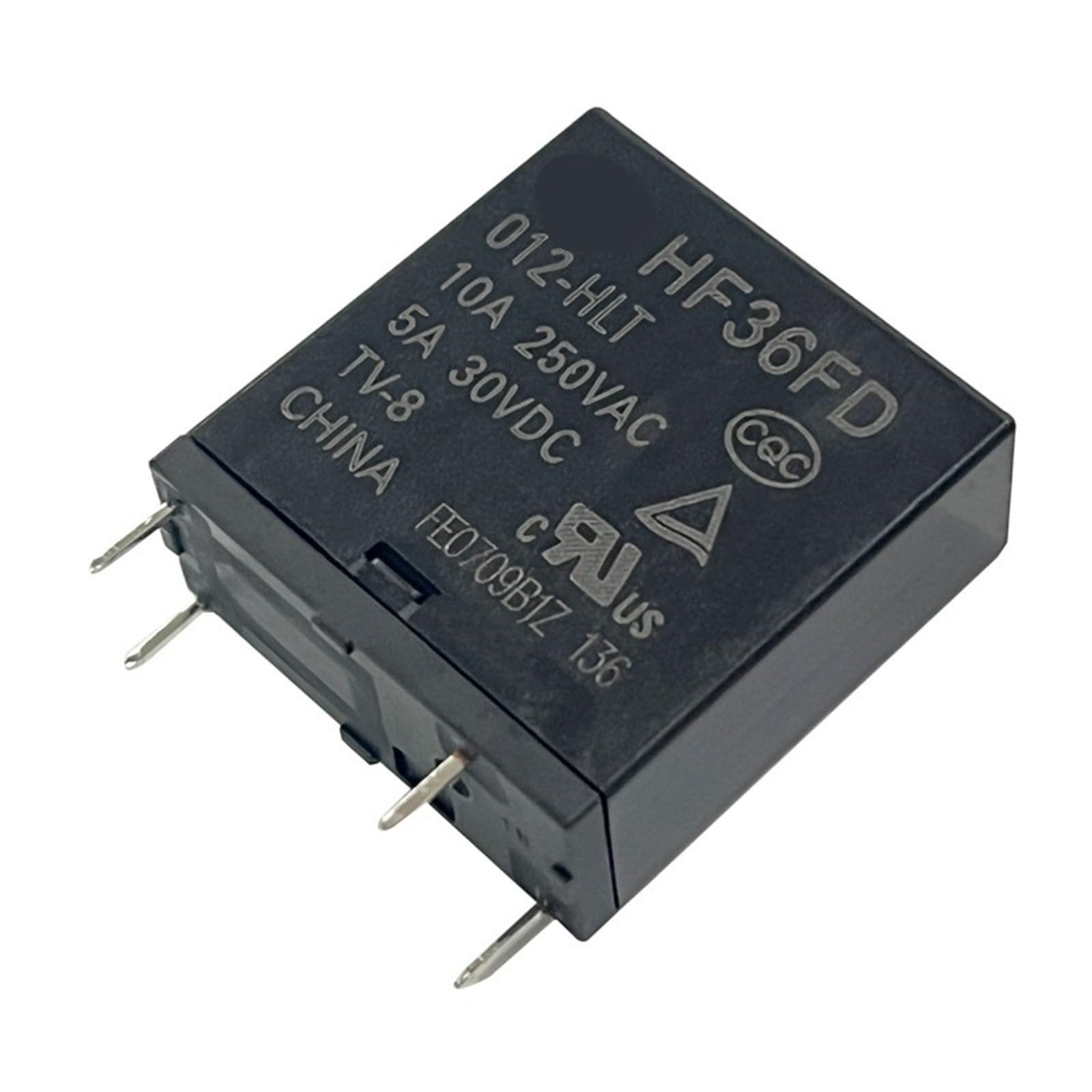 Relais de puissance HF36FD-012-HLT type sensible normalement ouvert 10A 12V