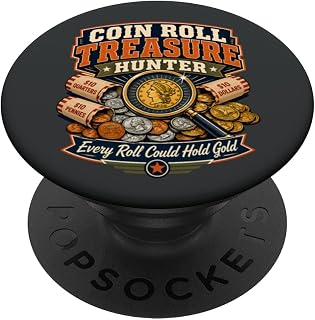 Numismatist, Coin Collector, Coin-Hunters, Coin Collecting PopSockets Adhesive PopGrip