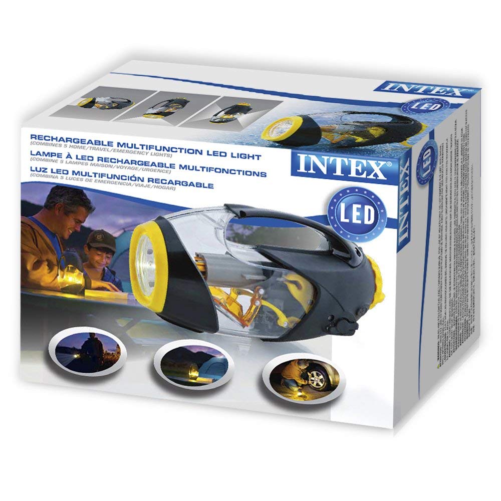 Intex Latarka LED Deluxe 5 w 1, wielokolorowa, 68691
