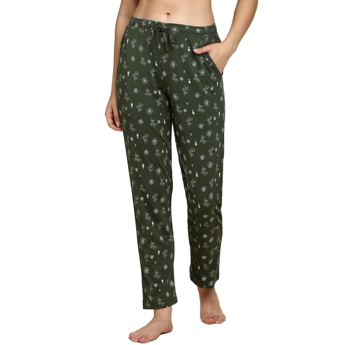 van heusen Women's Relaxed Track Pants (ILPY1LWPGRFST55307_Green-picture-34