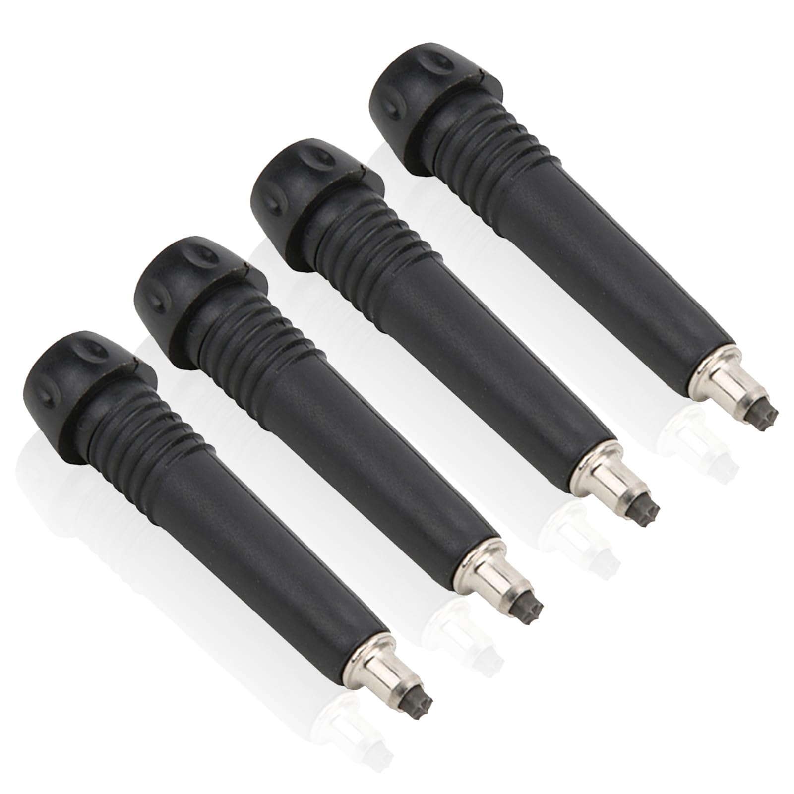 Inscool 6 Punte Di Ricambio In Gomma Per Bastoni Da Trekking E Passeggiata - Diametro Universale 1.1 Cm, Antiscivolo, Assorbimento Urti, Per Terreni Accidentati