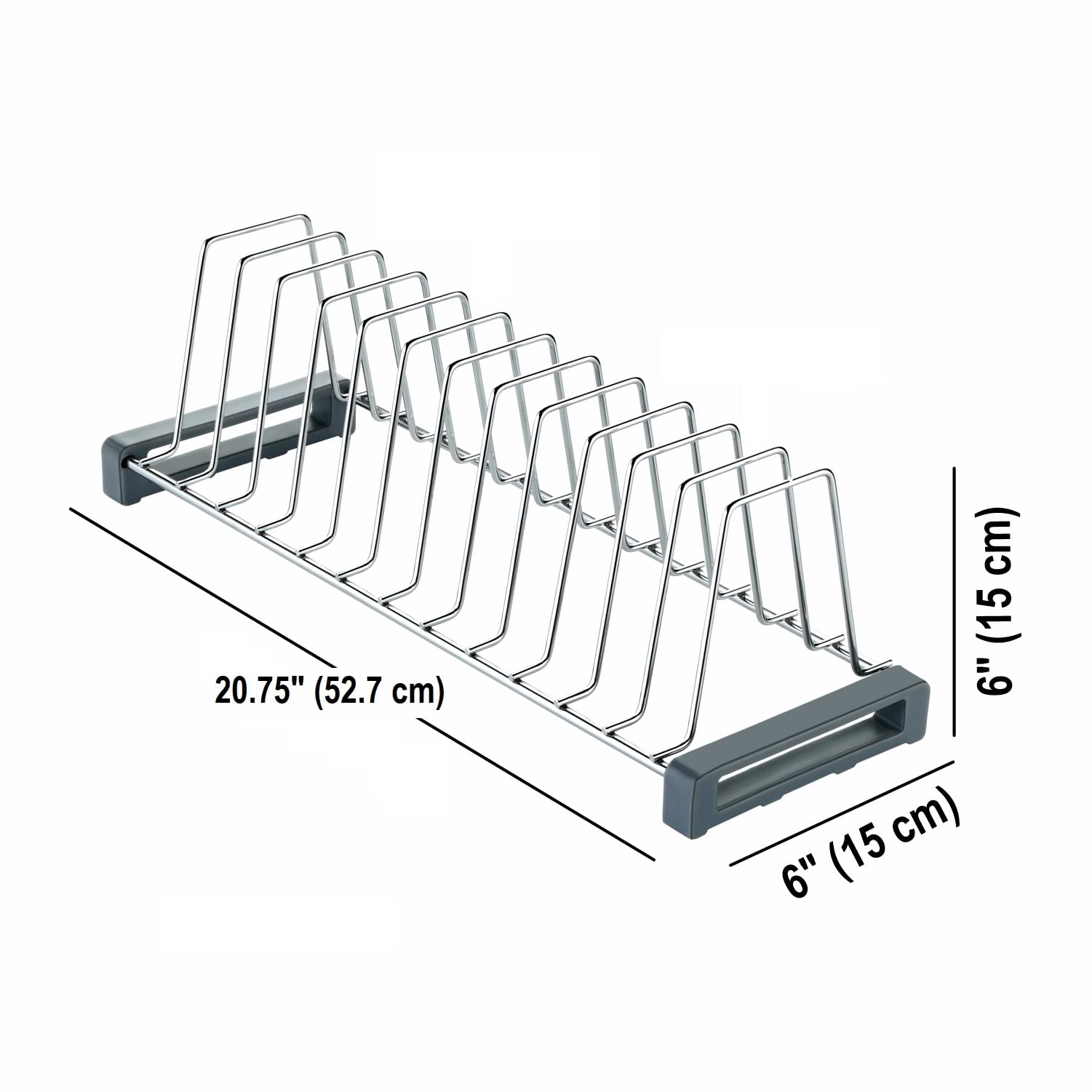 SmartSlide Stainless Steel Dish Rack - Maximize Kitchen Space -3