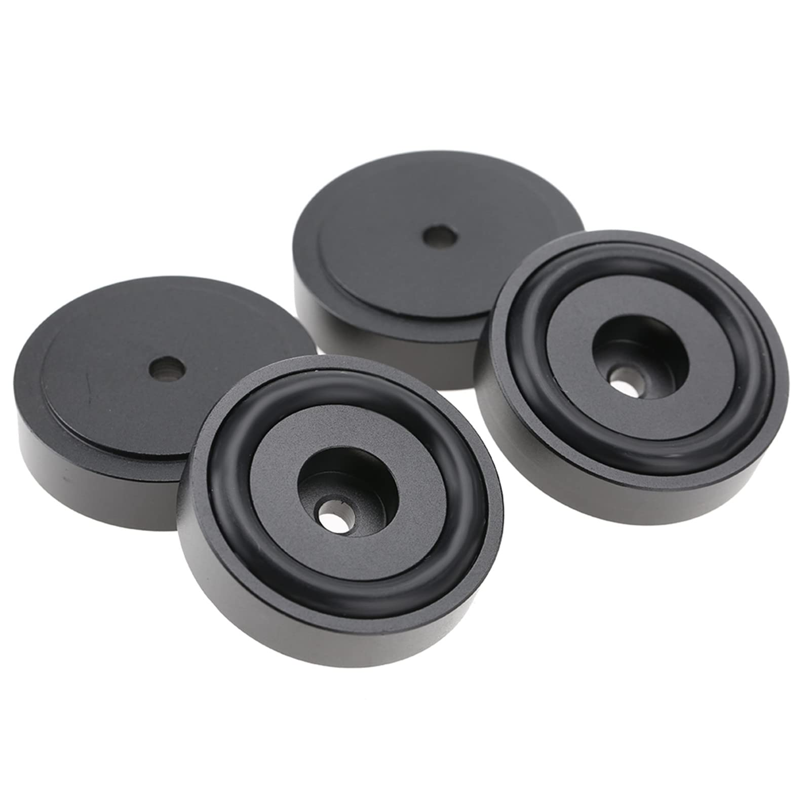 Amplificatore Piedini in Alluminio Anodizzato 4Pcs 40x10mm Nero