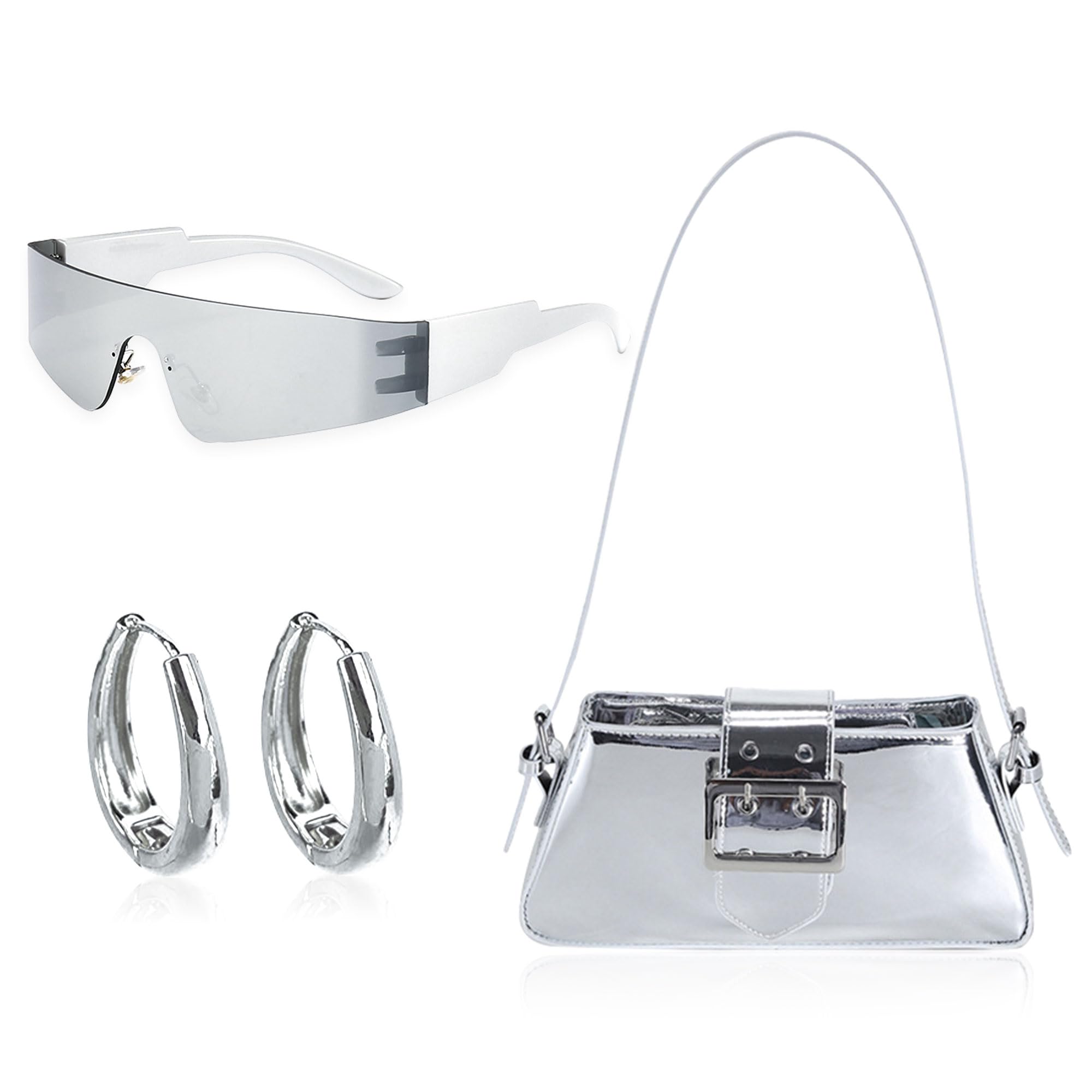 Jevenissilver Y2k Sunglasses Star Y2k Accessories Early 2000s Y2k