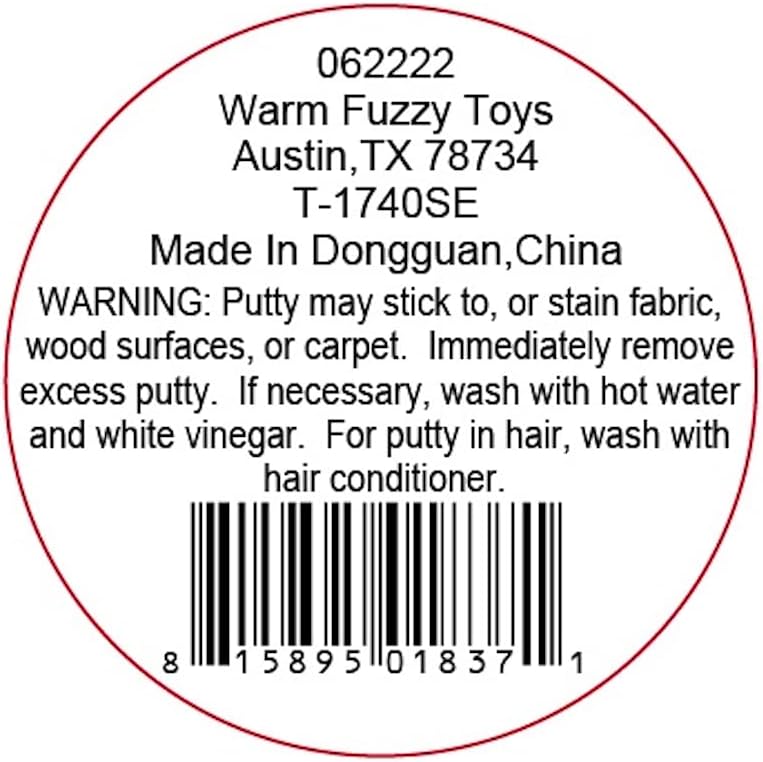 Miniatura 4 de WARM FUZZY Toys Full Case (12) Seal Putty Sellos juguetes antiestrés para niños  6 sellos surtidos diferentes incluidos para recuerdos de fiesta,