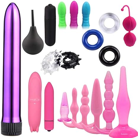 Kit vibrador Anillos de Bloqueo Kegel Sex Ball Masaje Anal ...