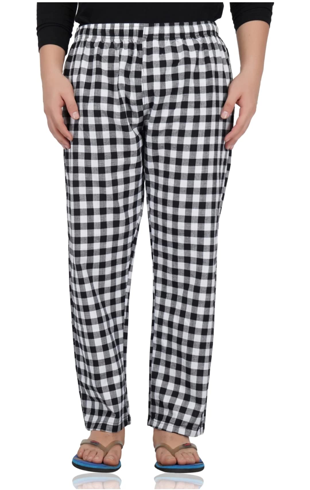 babeast men Sleep Pants, Black and White, Large-picture-52