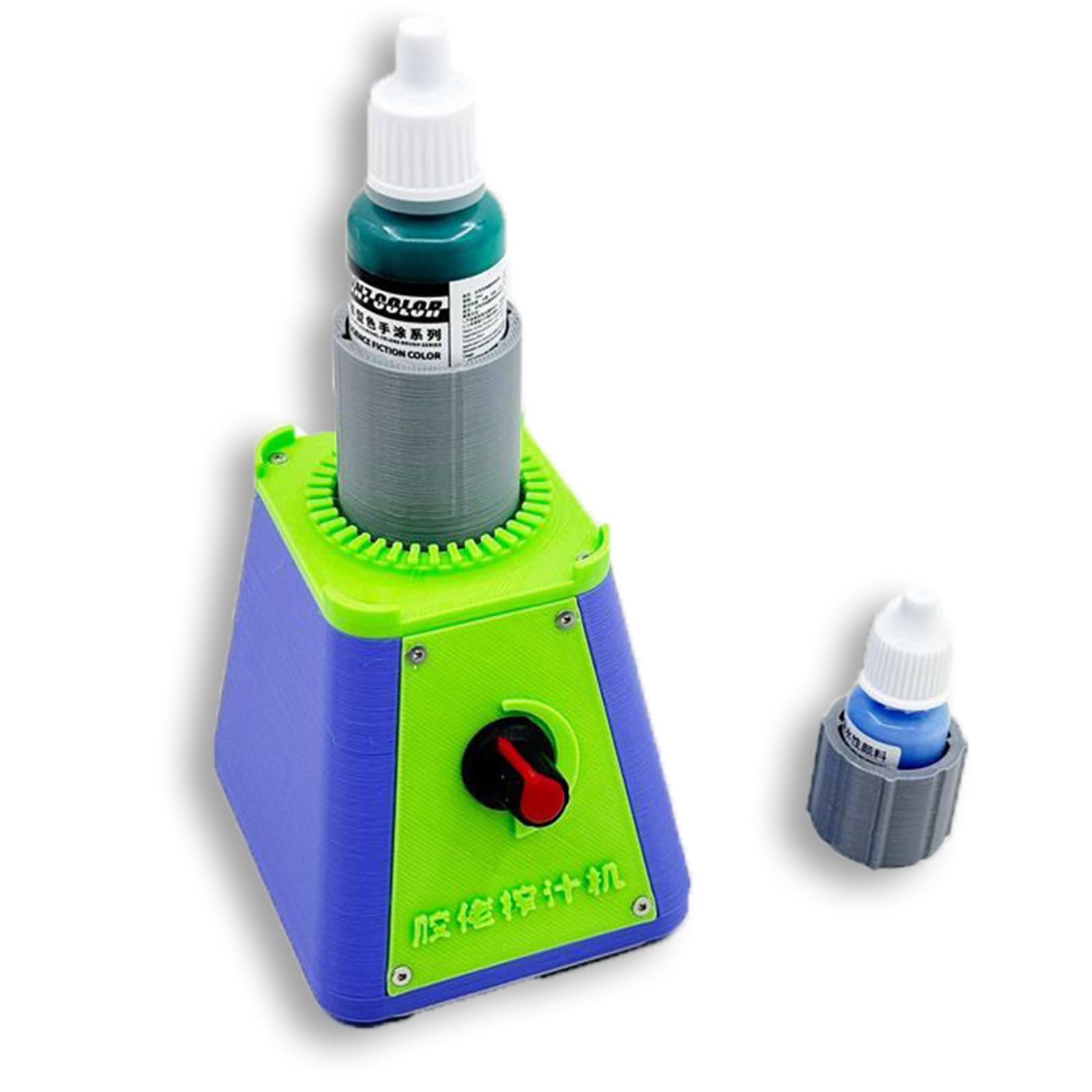Lab-Vortex-Mixer, Modell-Farb-Shaker-Mischmaschine, Tattoo-Tintenmischer, für 19/25 mm Farbflaschen, stufenloser Geschwindigkeitsregulierungsmotor, für Nagellack, Pigmente, Wimpernkleber, Klebstoffe