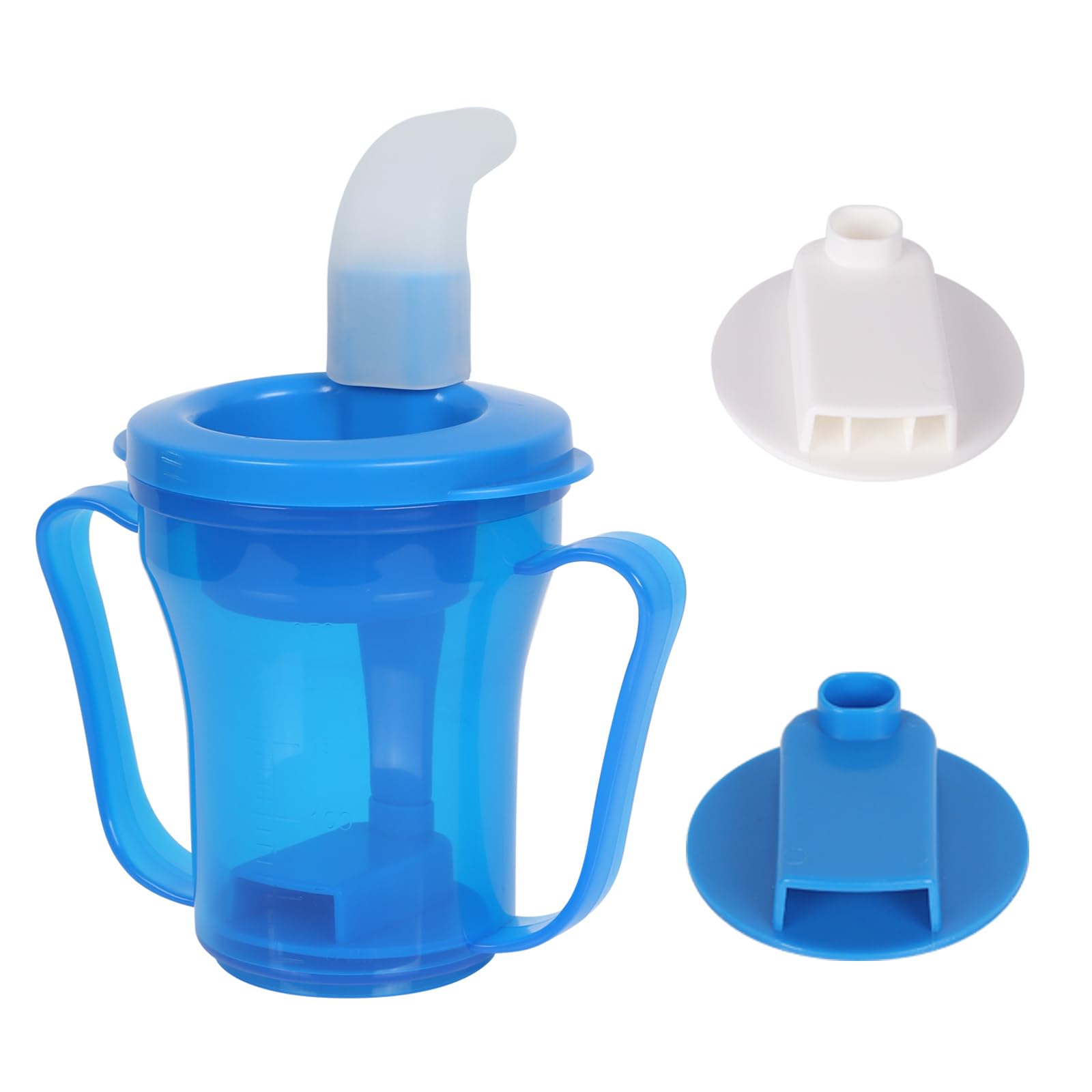 Mobiclinic bicchiere con beccuccio | non spill per anziani e bambini plastica semi-trasparente rigida