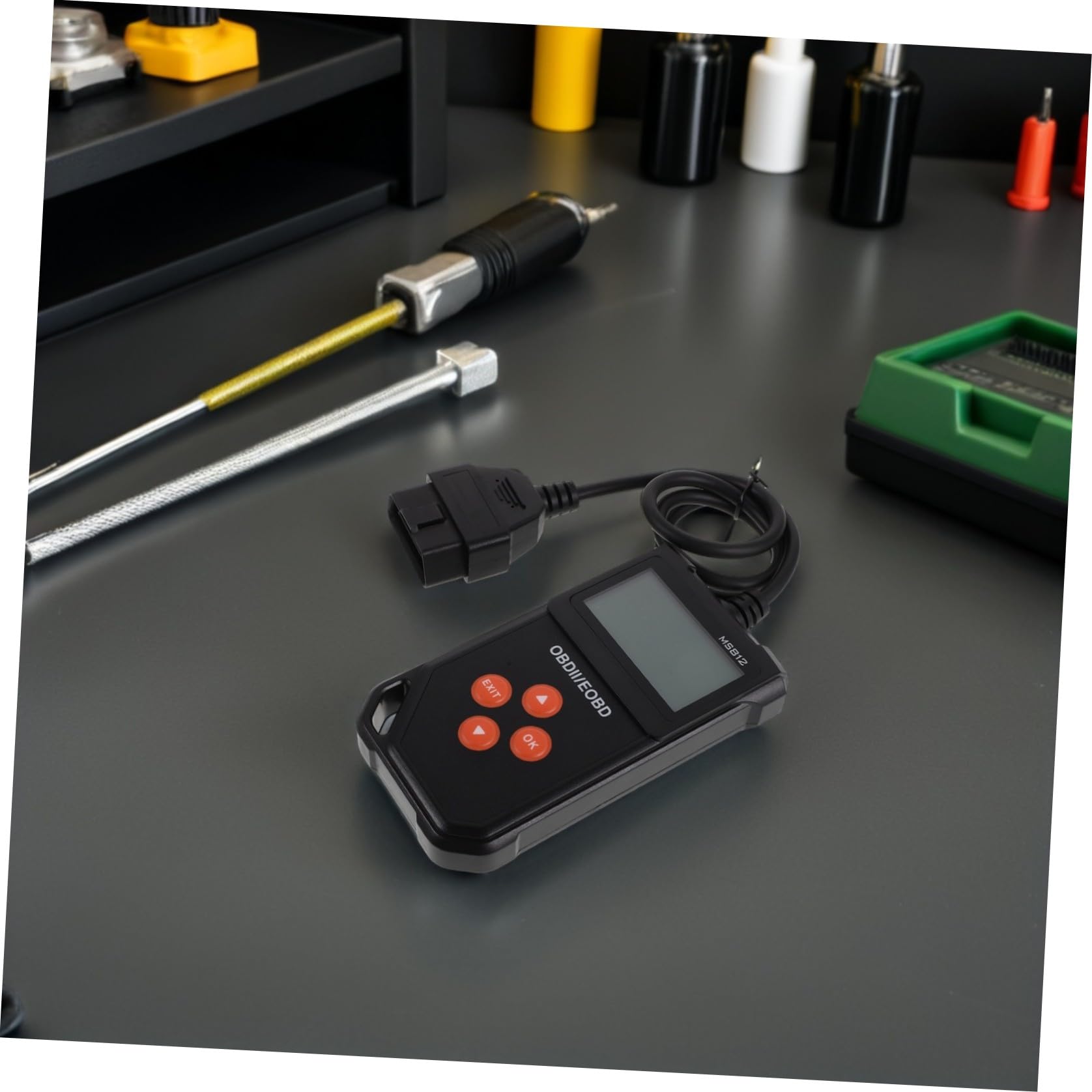 Escáner Obd2 Negro para Diagnóstico Completo de Vehículos
