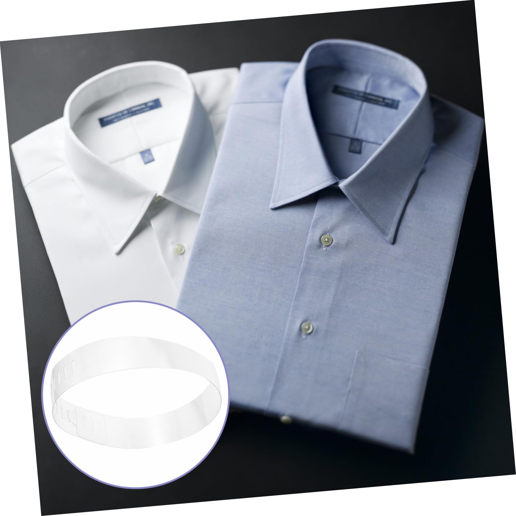 100piezas Collar De Pvc Transparente Soporte De Plástico Para Cuello De Camisa Accesorios De Moldeado Para Camisas De Vestir