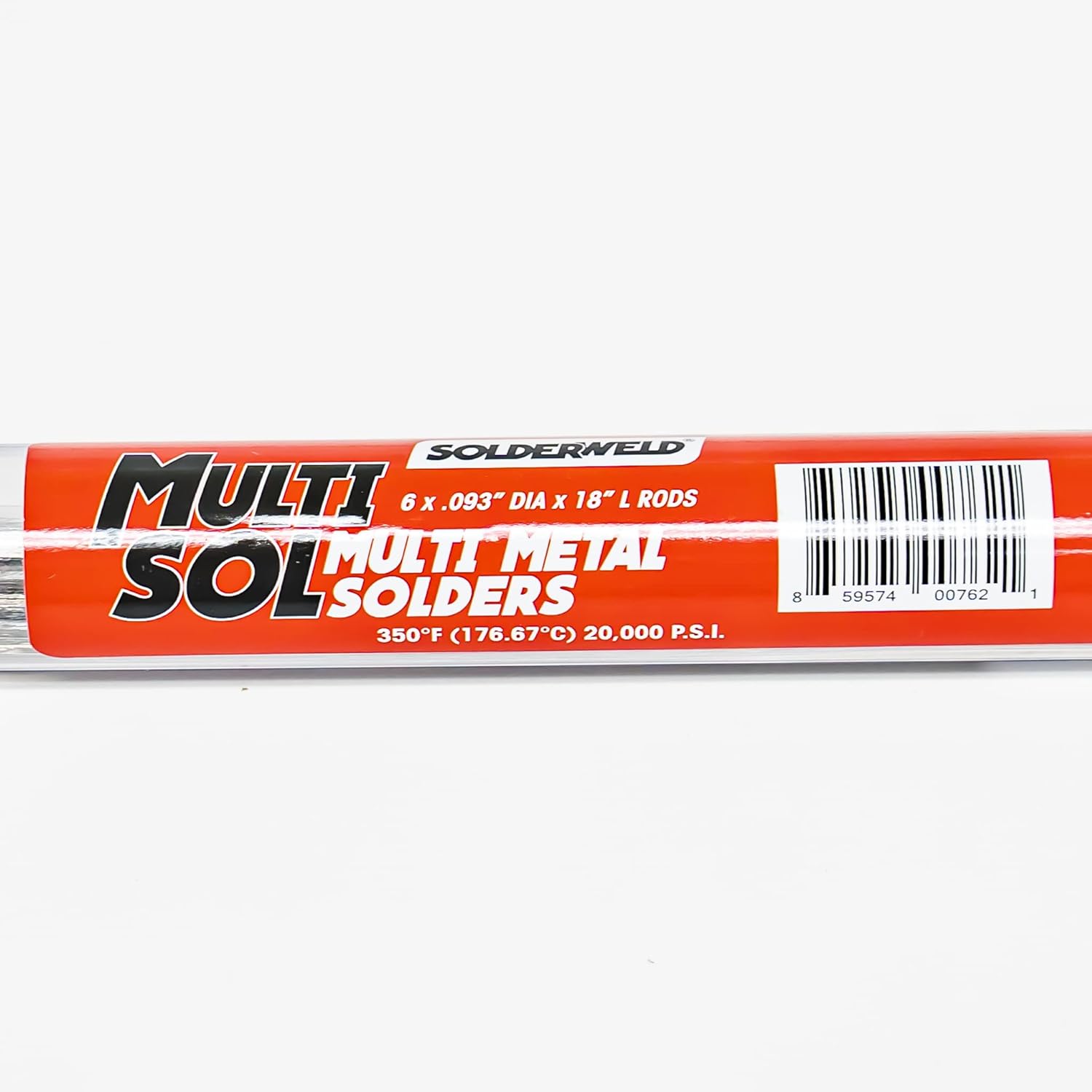 Solderweld SW-MS09306K - Multi Sol Low Temp Dissimilar Metal Bonding 6 18" Solder Rods