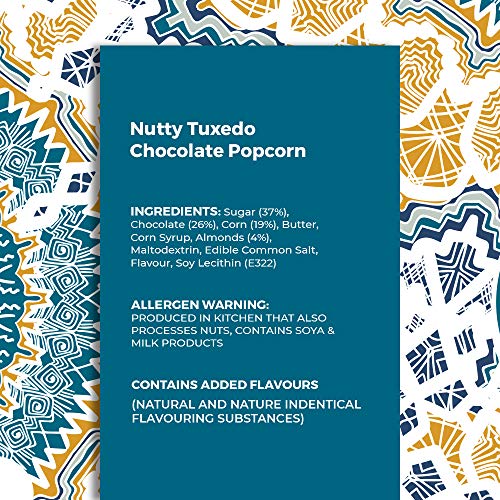 Image of 4700BC Pop Gala, Sweet Popcorn Ensemble, Tin, 350g (Himalayan Salt Caramel and Nutty Tuxedo Chocolate)