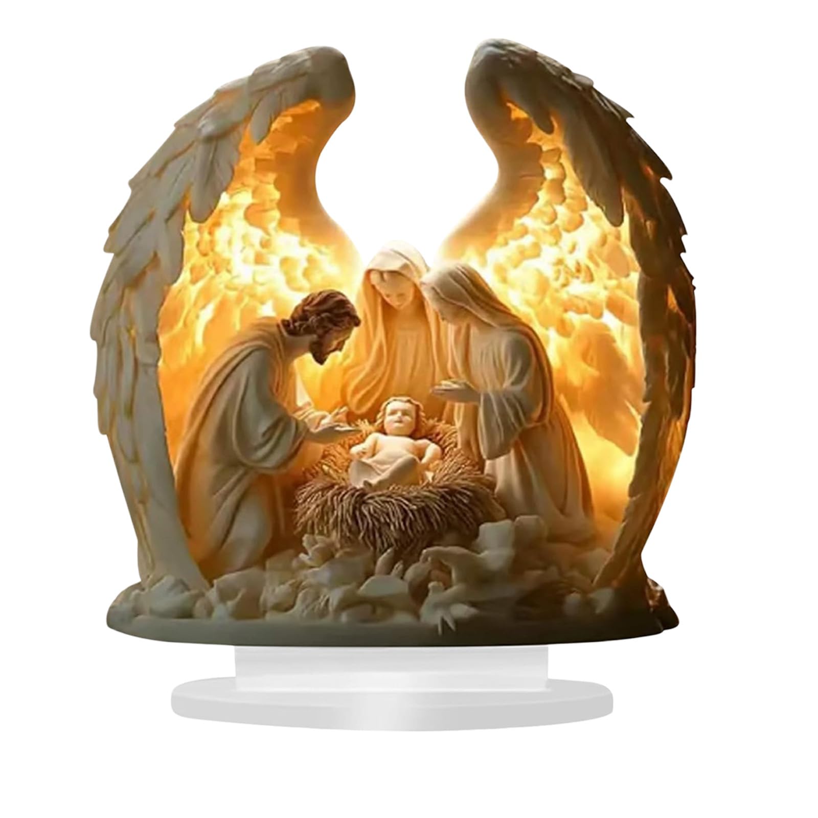 Linvimia Artistic Themed Dashboard Display 2D Acrylic Figurine Statue with Sturdy Base for Secure Placement Car Center Console Decoration