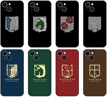 Titan Phone Case AOT Cases for iPhone Survey Corps Wings of Freedom Multicolor