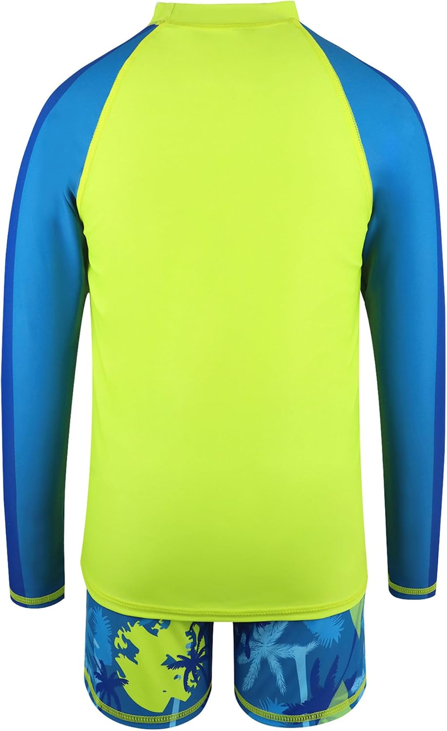 Kids Boys 2 Pieces Rash Guard Sets UPF 50+ Long Sleeve Swim Shirts with Boardshorts