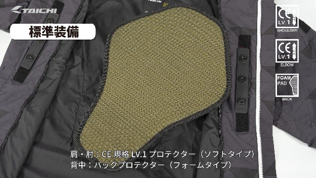 RSタイチ　RSJ723 | モトレック ウインターパーカ　胸部プロテクター付き TAICHI 処分特価 秋冬モデル RSタイチ RSJ723 MOTOREK WINTER