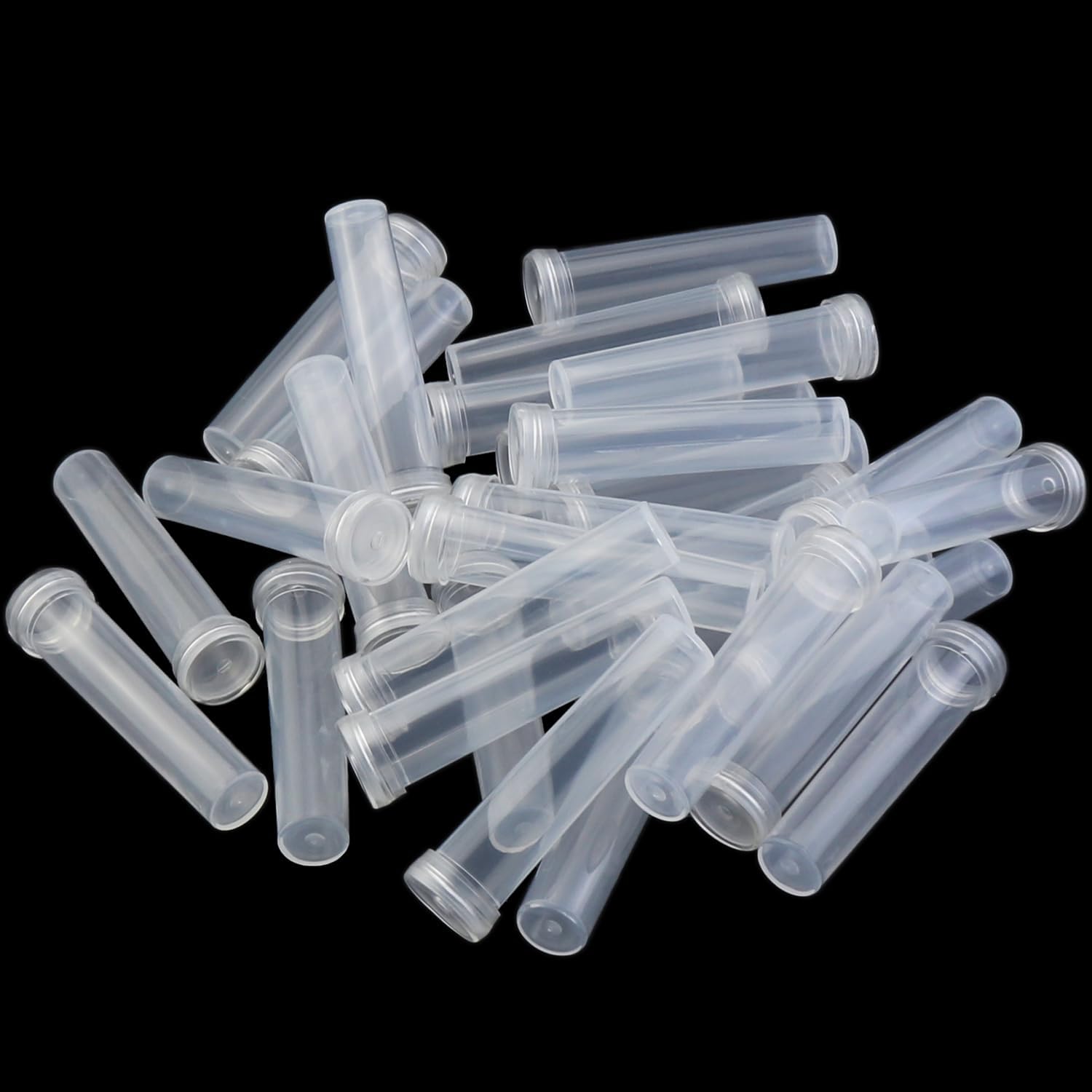DGZZI 30PCS Rose Nutrition Preservation Tube 70x18mm White Plastic Pipe Flower Wrapping Paper Materials Suitable for Floral Decoration