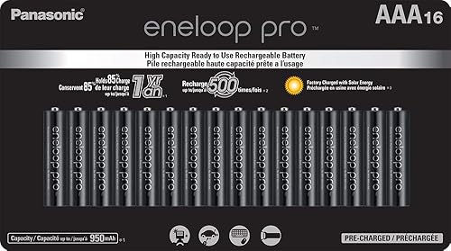 Miniatura 2 de Eneloop Panasonic Pro NiMh AAA Baterías 1.2V 16pk recargable y cargador de batería rápido de 4 horas con 4 luces indicadoras LED