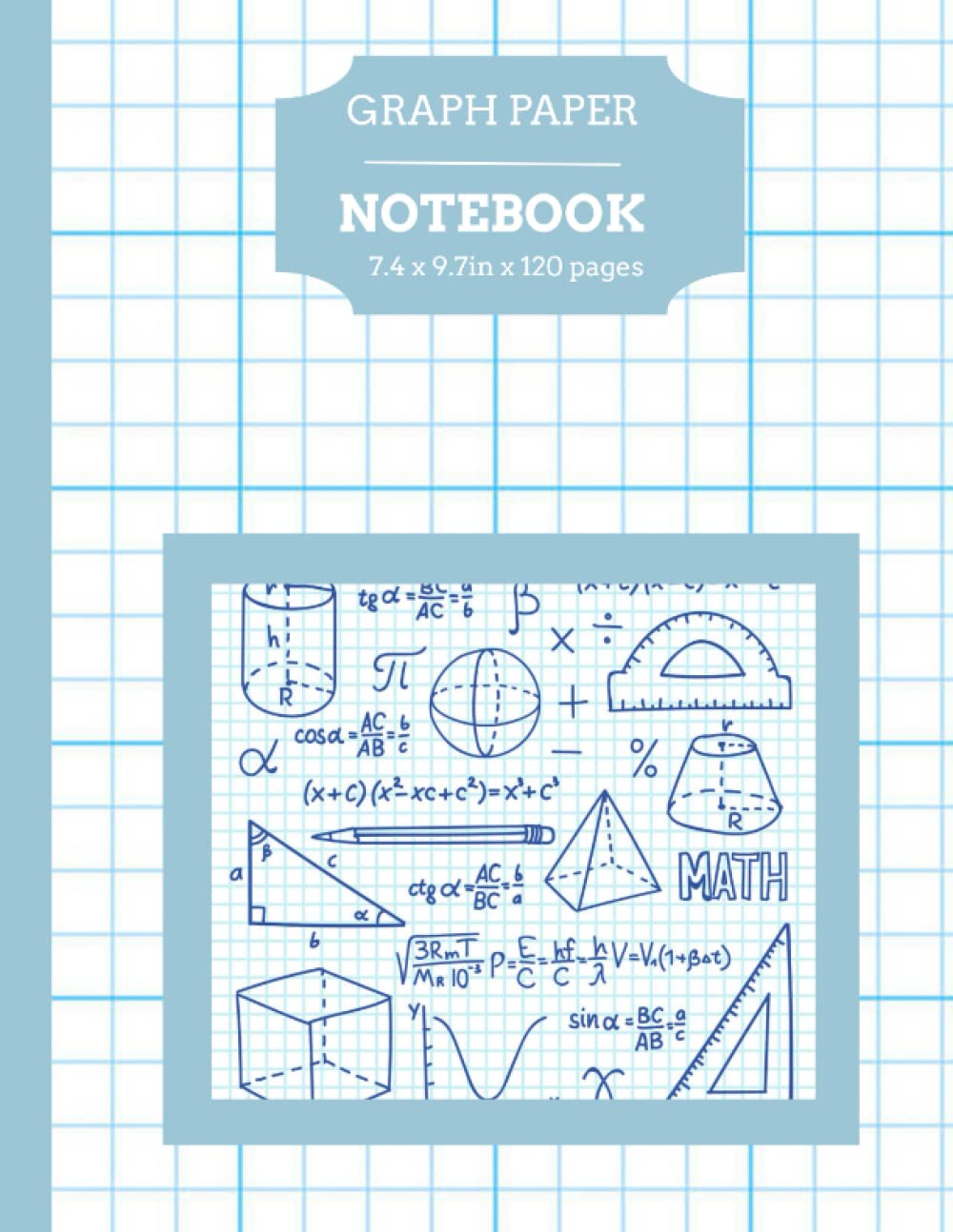Graph Paper Notebook: Grid Paper for Mathematics, Science and Engineering Students High School and College etc, Quad Ruled 4x4 (120 Pages, 8.5 x 11in)