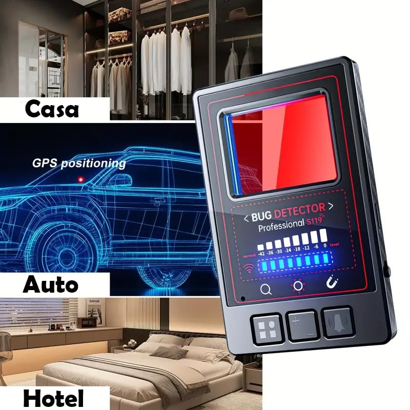 Rilevatore Di Microspie E GPS Nascoste Con Sensore Magnetico E Modalità Sentinella – S55
