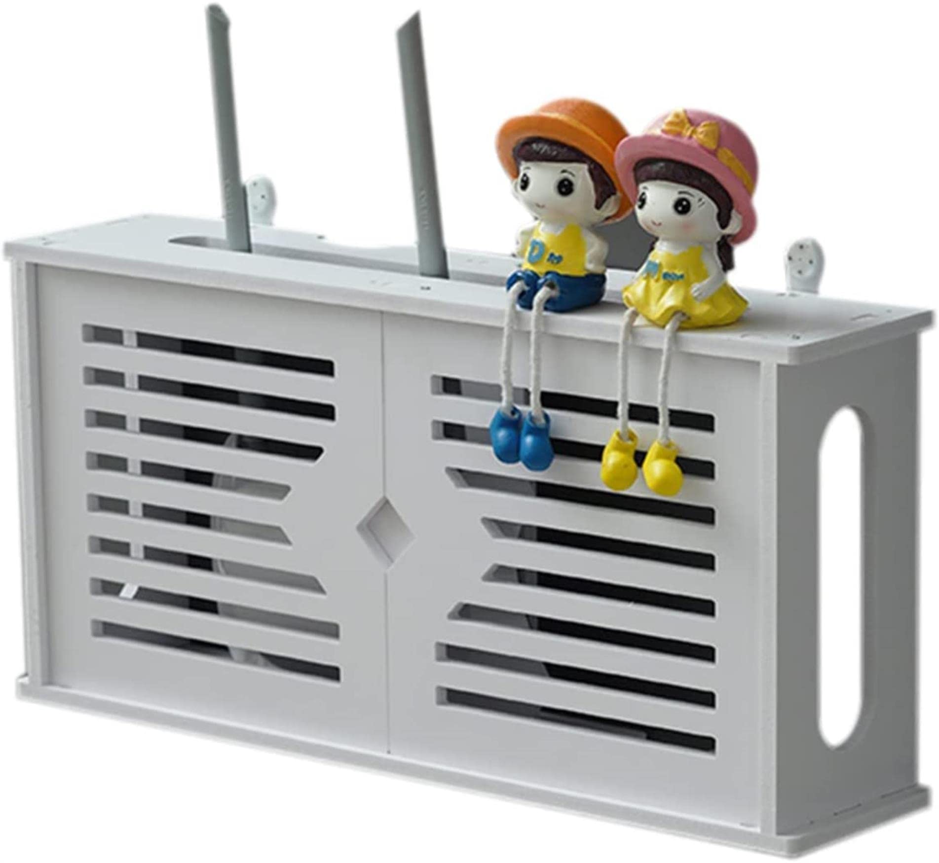Boîte de rangement de routeur WiFi pour cacher les câbles et ranger le modem au mur