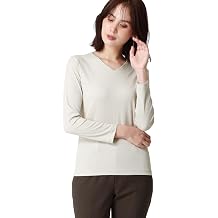 Ribbed Knit Sweater, V-Neck, Made in Japan, Washable, Women's, Layered Wear, Knit, Cut-and-Sew Top, Knit, Vertical Ribbed, Slimming, Soft, High Elasticity, Thin, Plain, Long Sleeve, Casual, Simple