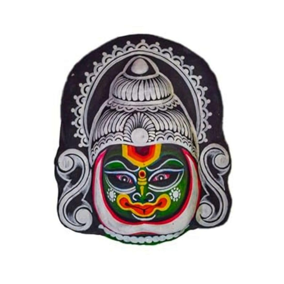 Home Decor Items, Kathakali 8x5 Mask,Return Gifts,Tribal Mask Chou Nach For Wall Hanging Home Office Decor