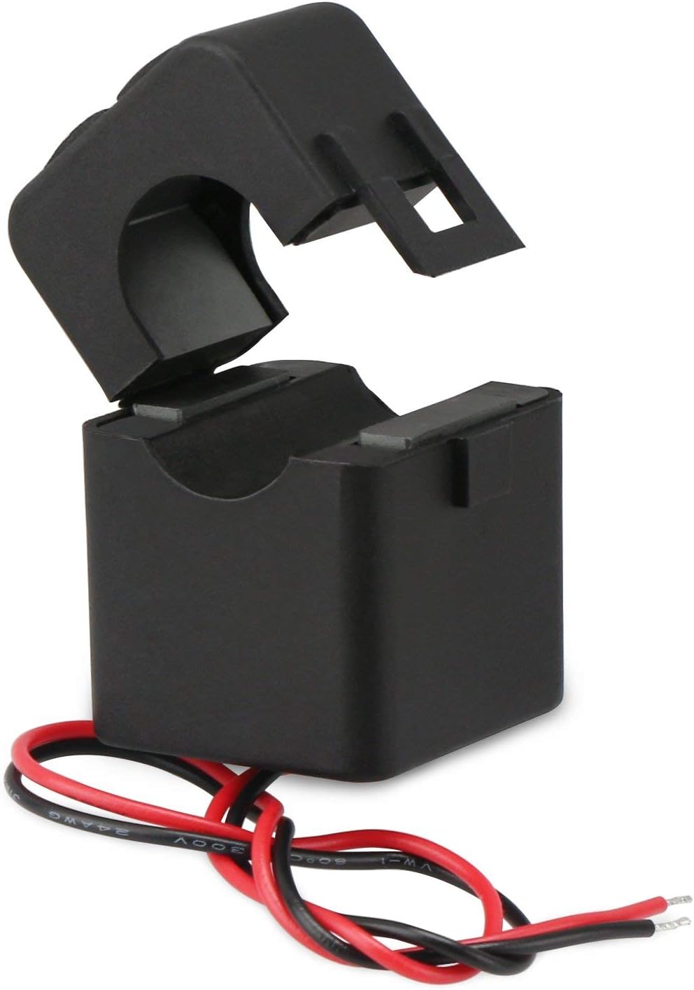 Current Transformer,100A 100MA AC Current Sensor, Split Core Amp Transformer Sensing Relay, Mini Clip-On Easy to Install CT Without Power Off