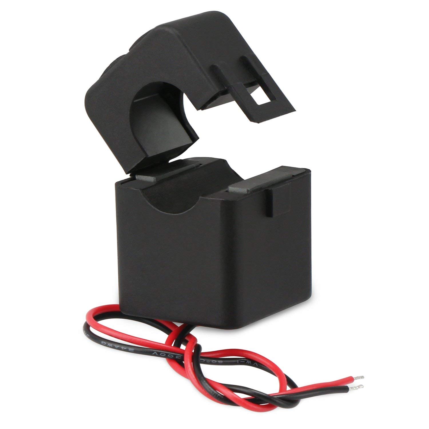 Fielect SCT016T 16mm Output Cord Split-core Current Transformer Open-Close Current Transformer 120A for Measuring Electricity Consumption 1pcs