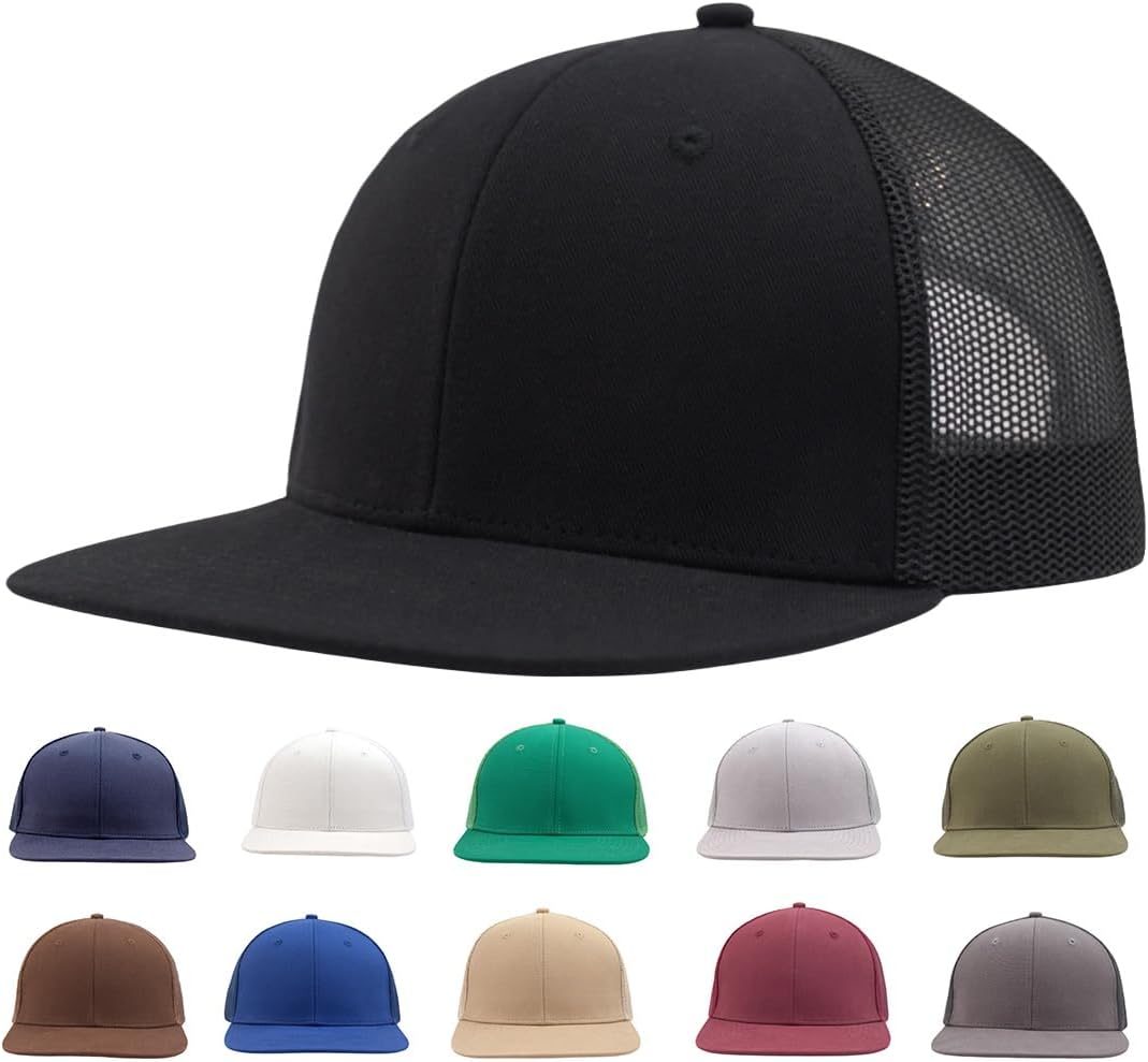 Flat Bill Hats For Women Wholesale BK Caps Flat Bill Panel