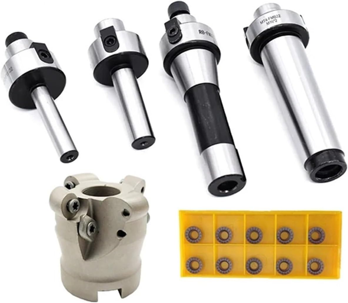 EMR EMRW5R EMR5R 50 63 Face Milling Cutter Head Inserted Into RPMT RPMT10T3 RPMT1204 FMB FMB22 Tool Holder CNC Bracket Tools(50MM-10PCS,C12-FMB22)