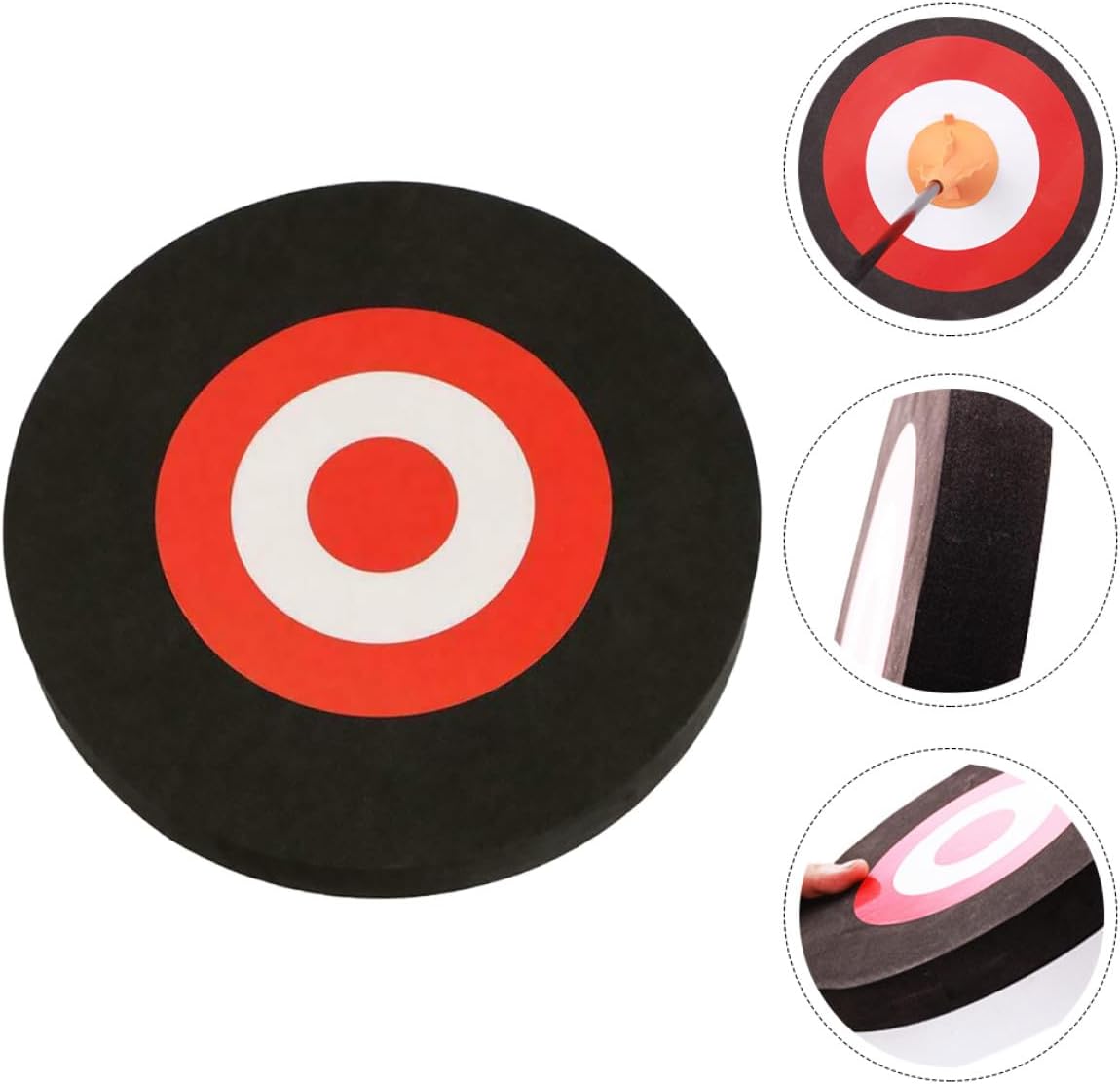 Eva Archery Target Black Portable Replaceable Waterproof Bow Target for Outdoor and Daily Use Practice