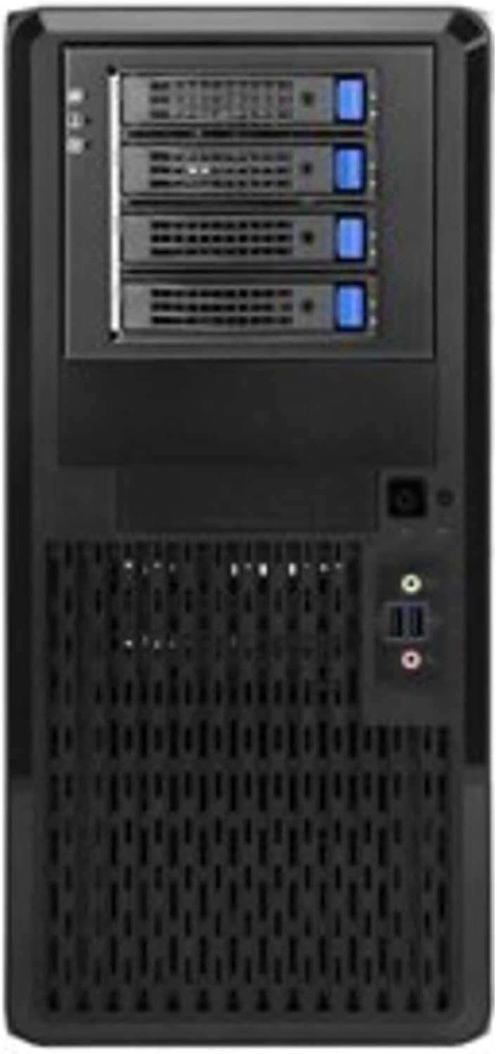 in-Win Case PE689.U3 Entry Pedestal ATX Mid Tower 4/1/(5) Bays USB 3.0 Audio Black No Power Supply Audio