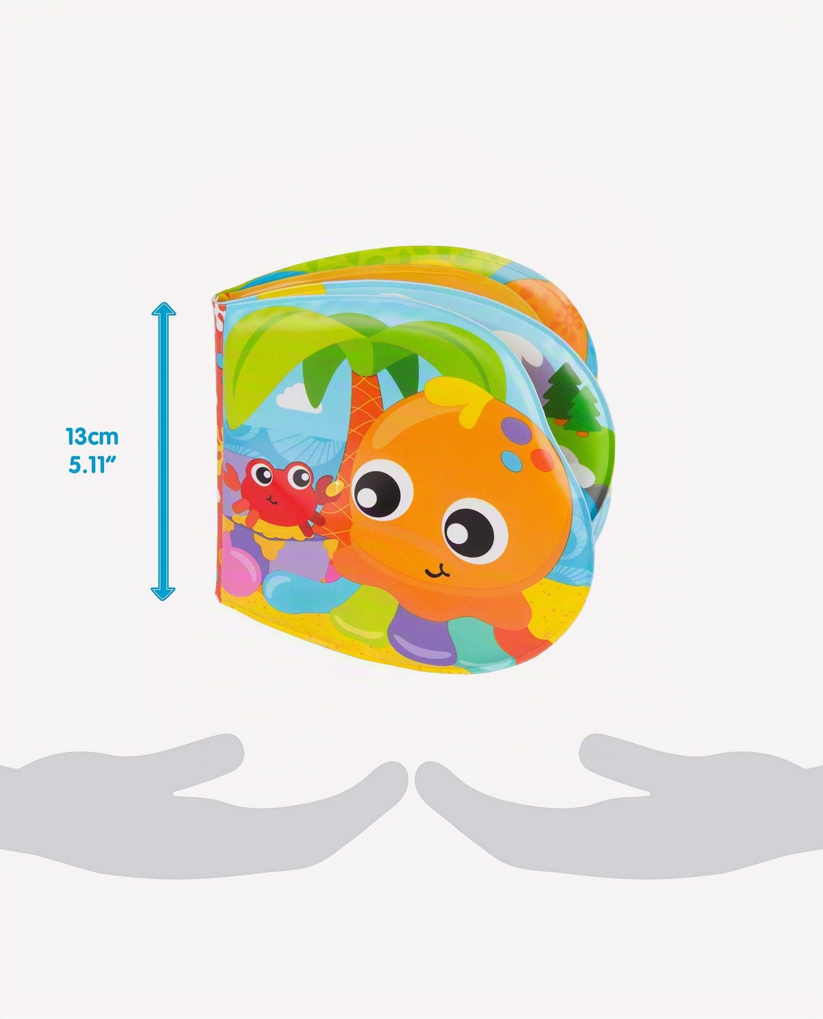 Playgro Libro da Bagnetto, con Effetti Sonori, A partire da 6 mesi, Senza Bisfenolo A (BPA), Splashing Fun Friends Bath Book, Multicolore, 40180