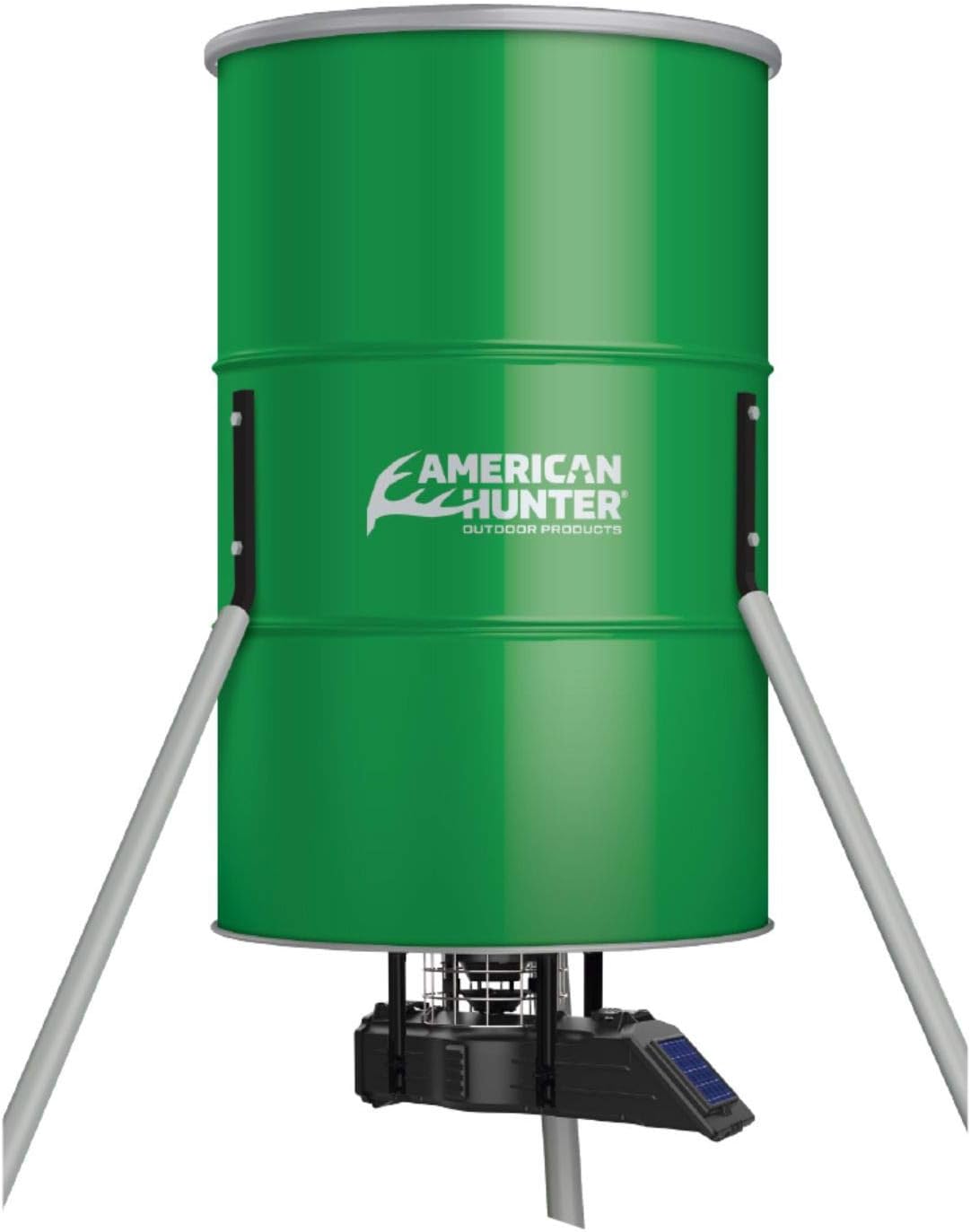 American Hunter WF 350 LB. Tripod Feeder w/Updated Sunslinger Kit, Black, AH-SS350