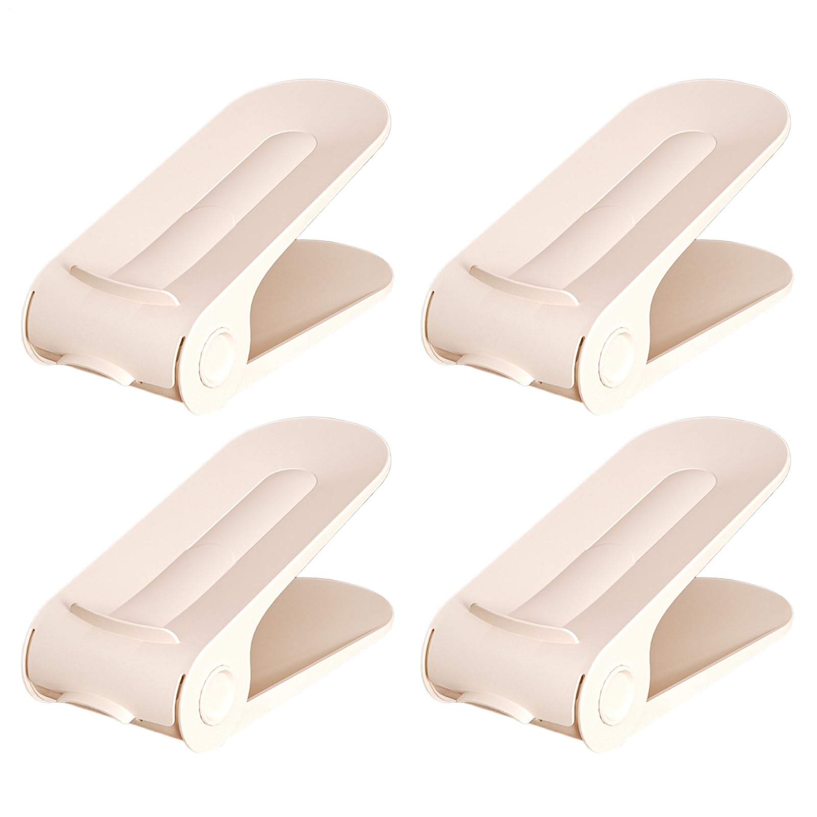 Organisateur de chaussures empilable lot de 4 support double couche