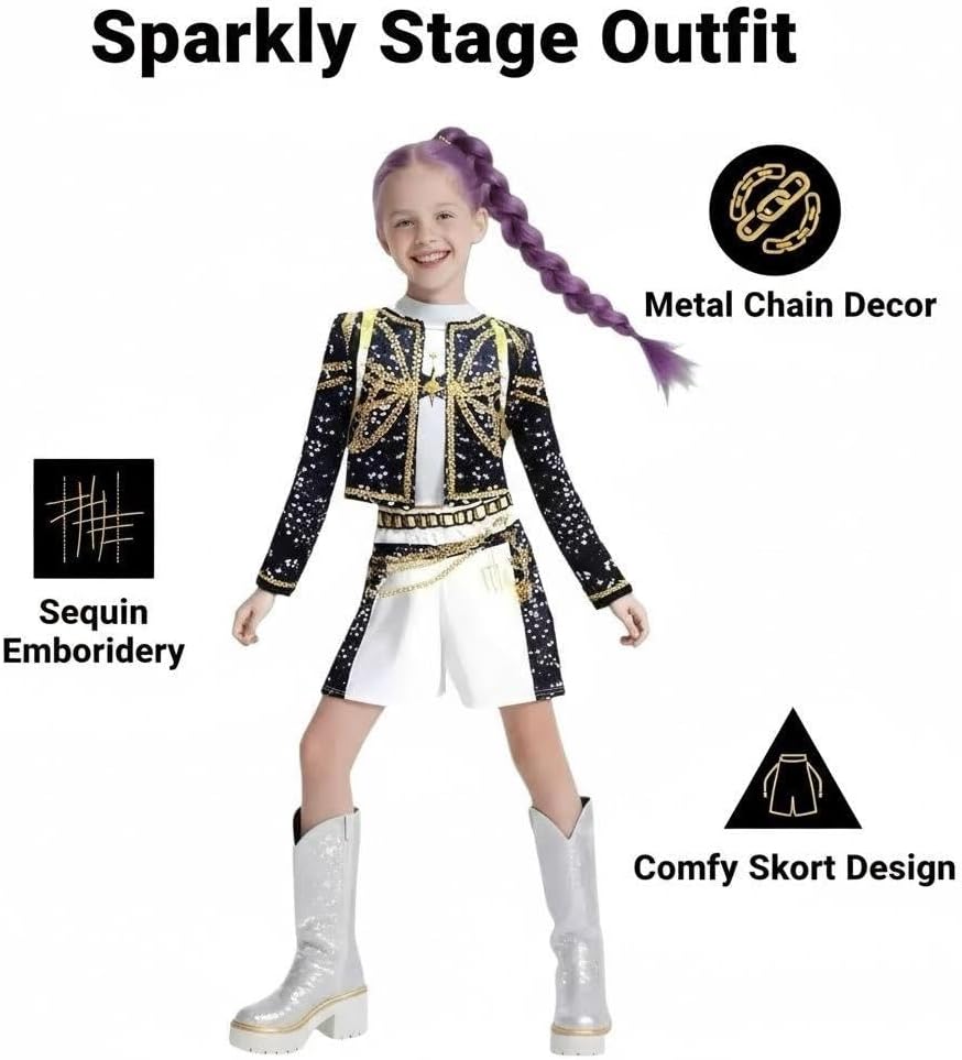 YAMENG Girls Onesie Cosplay Costumes Animal Pajamas Children Halloween Costumes